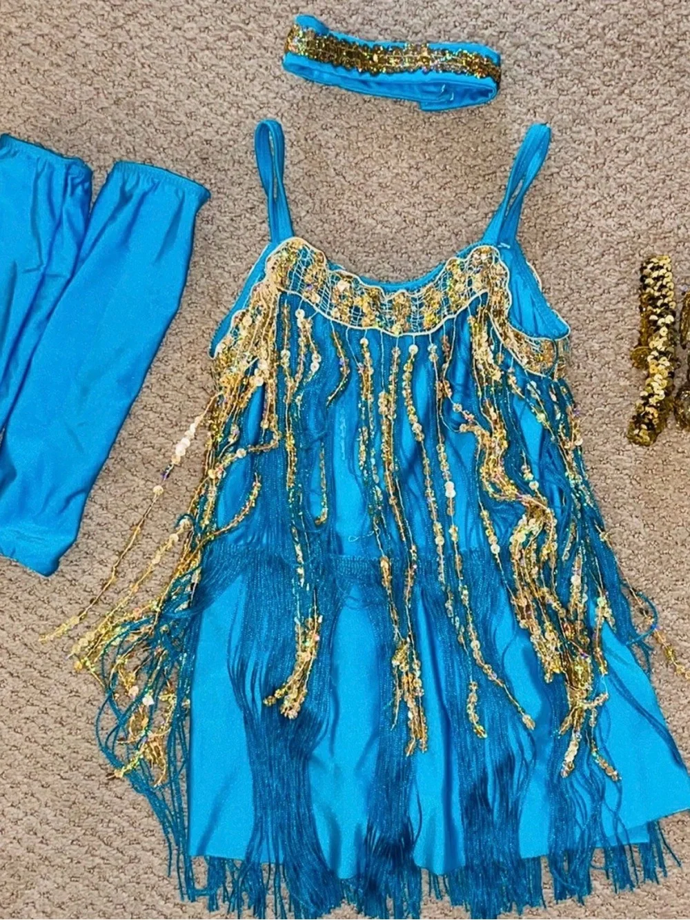 Revolution Dance turquoise fringe